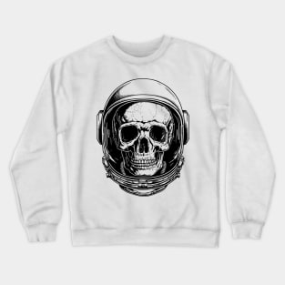 Human skull astronaut helmet Crewneck Sweatshirt